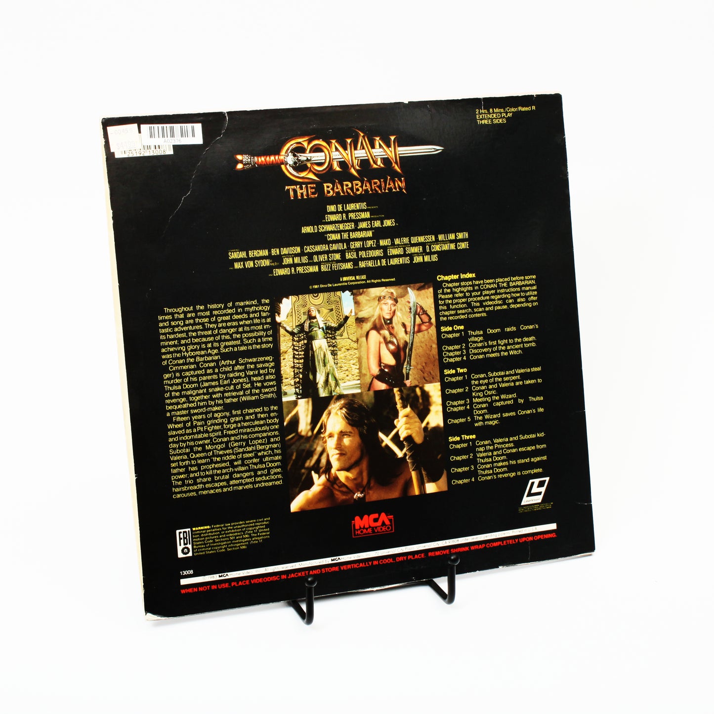 Conan The Barbarian - Laser Disc
