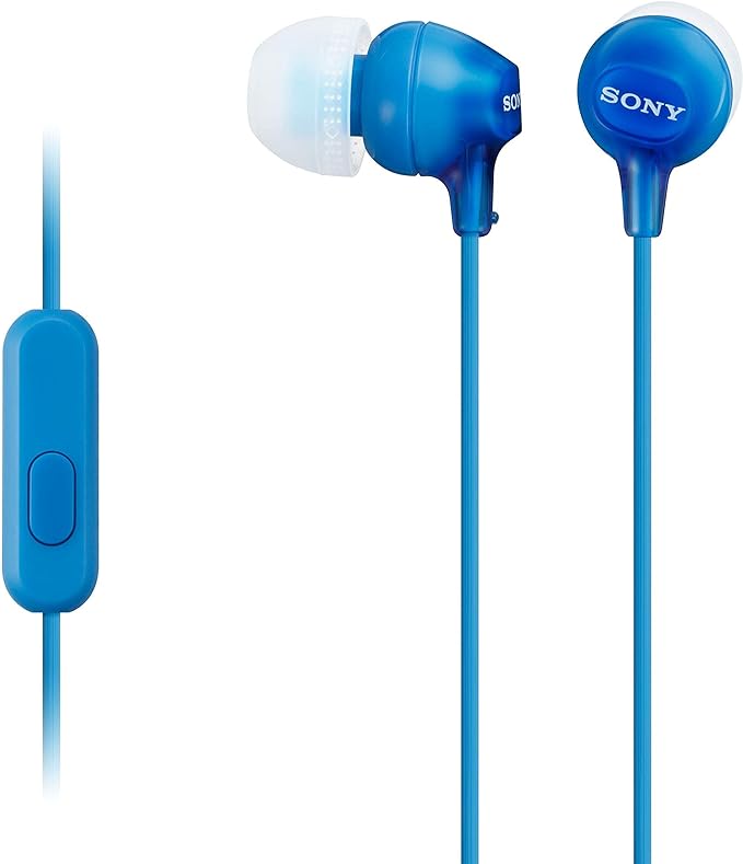 Sony MDR EX15AP In Ear Earbud Headphones with Mic