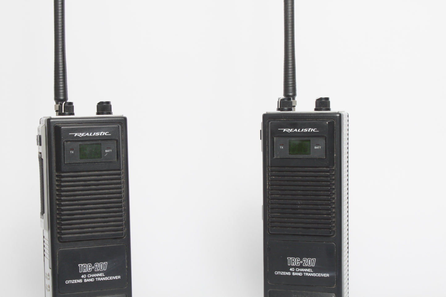 'Stranger Things' style Realistic TRC-207 CB Radio Transceiver Pair