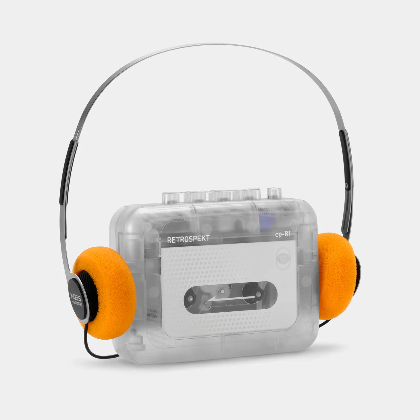 RETROSPEKT CP-81 Portable Cassette Player (Clear)