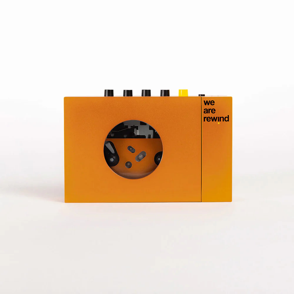 WE ARE REWIND SERGE (ORANGE) PORTABLE CASSETTE PLAYER